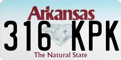 AR license plate 316KPK