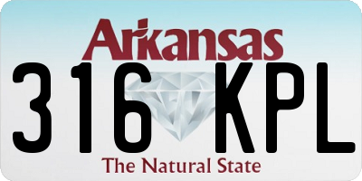 AR license plate 316KPL