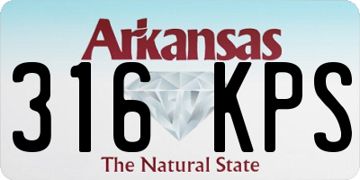 AR license plate 316KPS