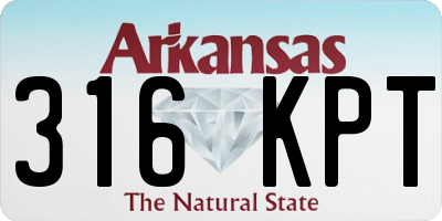 AR license plate 316KPT