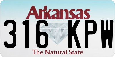 AR license plate 316KPW