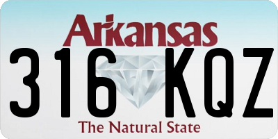 AR license plate 316KQZ