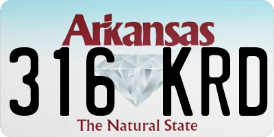 AR license plate 316KRD