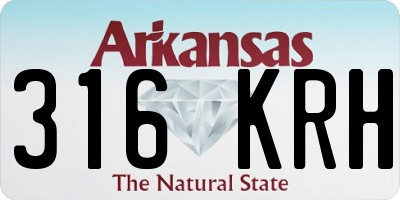 AR license plate 316KRH