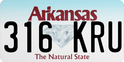 AR license plate 316KRU