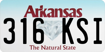 AR license plate 316KSI