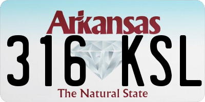 AR license plate 316KSL