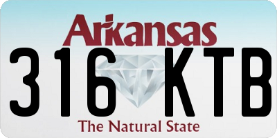 AR license plate 316KTB