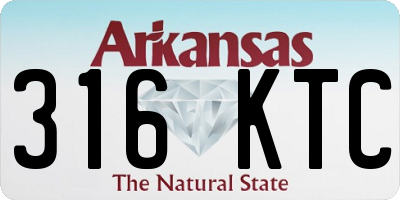 AR license plate 316KTC