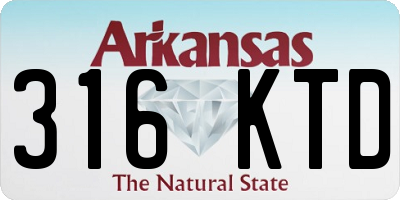 AR license plate 316KTD