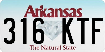 AR license plate 316KTF