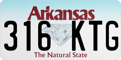 AR license plate 316KTG