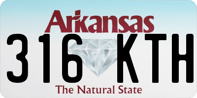 AR license plate 316KTH