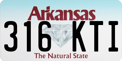 AR license plate 316KTI