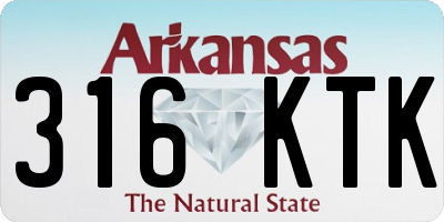 AR license plate 316KTK