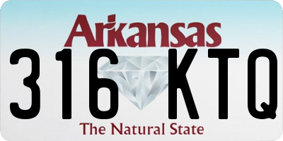 AR license plate 316KTQ