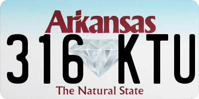 AR license plate 316KTU