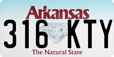 AR license plate 316KTY