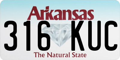 AR license plate 316KUC
