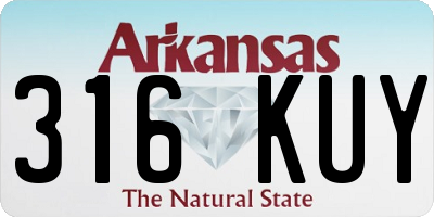 AR license plate 316KUY