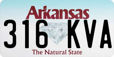 AR license plate 316KVA