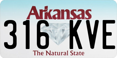 AR license plate 316KVE