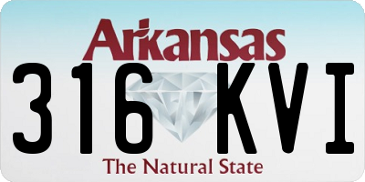 AR license plate 316KVI