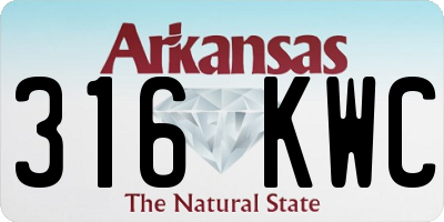 AR license plate 316KWC