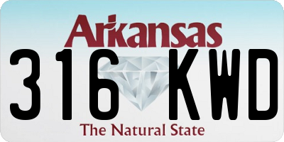 AR license plate 316KWD