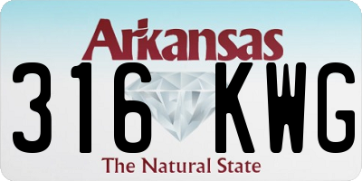 AR license plate 316KWG
