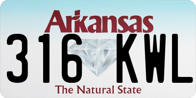 AR license plate 316KWL