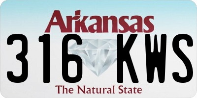 AR license plate 316KWS