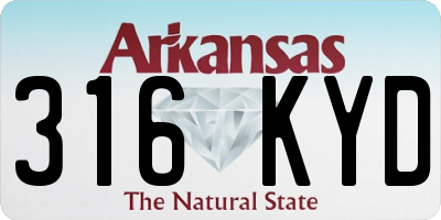AR license plate 316KYD