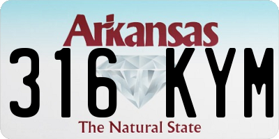 AR license plate 316KYM