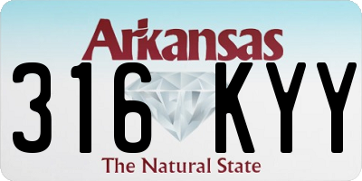 AR license plate 316KYY