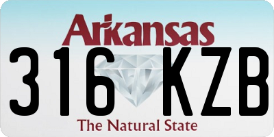 AR license plate 316KZB