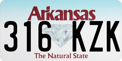 AR license plate 316KZK