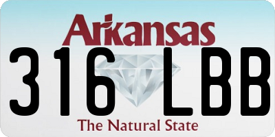 AR license plate 316LBB