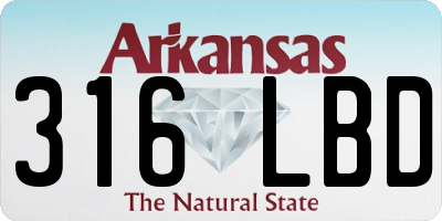 AR license plate 316LBD