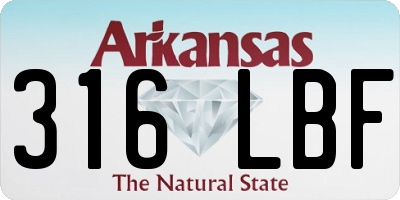 AR license plate 316LBF