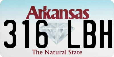 AR license plate 316LBH