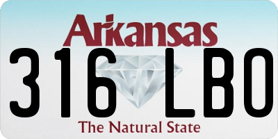 AR license plate 316LBO