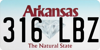 AR license plate 316LBZ