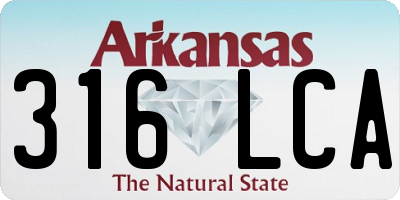 AR license plate 316LCA