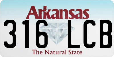 AR license plate 316LCB