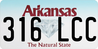 AR license plate 316LCC