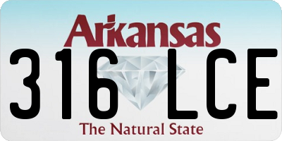 AR license plate 316LCE