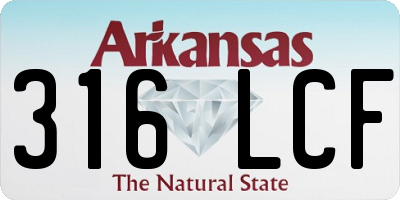 AR license plate 316LCF