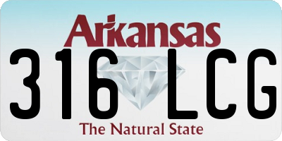 AR license plate 316LCG