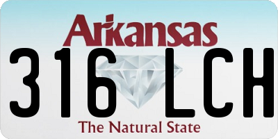 AR license plate 316LCH